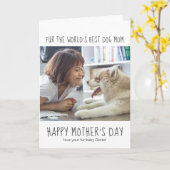 ファーワールド最高のズドッグママ|母の日 カード (黄色い花)