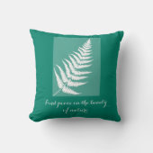 ファーンやる気を起こさせるボホグリーン クッション (正面)