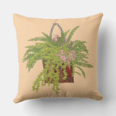 ファーンアイビーつるズプラントボタニカルイラストレーションアート アウトドアクッション (裏面)