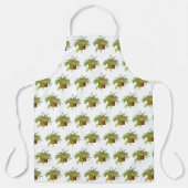 ファーンアイビーつるズプラントボタニカルイラストレーションアート エプロン (正面)