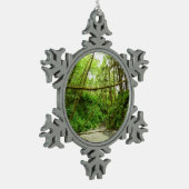 ファーンキャニオンIアットレッドウッド国立公園 スノーフレークピューターオーナメント (左)