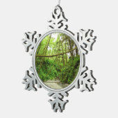 ファーンキャニオンIアットレッドウッド国立公園 スノーフレークピューターオーナメント (右)