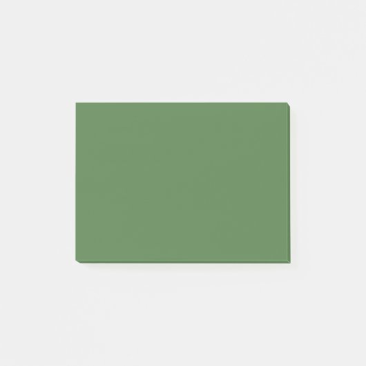 ファーングリーン無地のカラー ポストイット (正面)