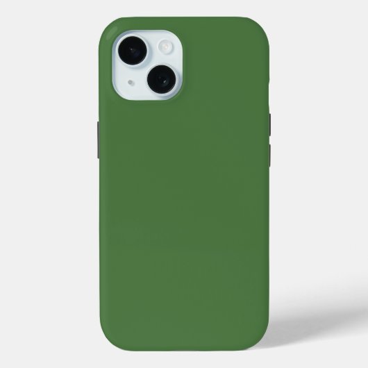 ファーングリーン無地のカラー Case-Mate iPhoneケース (裏面)