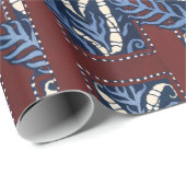 ファーンパターンオリエンタルサマルカンデラッピング紙 ラッピングペーパー (ロールコーナー)