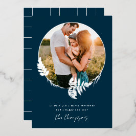 ファーンフォレストリースメリークリスマスシルバーフォト 箔シーズンカード