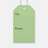 ファーンフロントズIIダークグリーン自然 ギフトタグ (裏面)