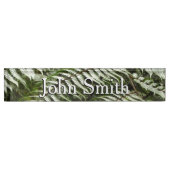 ファーンフロントズIIダークグリーン自然 デスクネームプレート (正面)