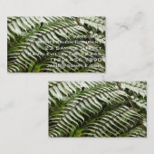ファーンフロントズIIダークグリーン自然 名刺 (正面/裏面)