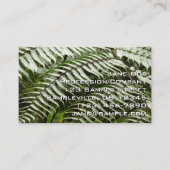 ファーンフロントズIIダークグリーン自然 名刺 (正面)
