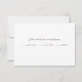 ファーンペッパーの木葉の庭園の結婚式 出欠カード (裏面)