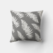 ファーンホワイトプラント植物学絵画院 クッション (裏面)