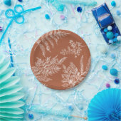 ファーンボタニカルブライダルシャワー紙プレート ペーパープレート