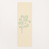 ファーンモダンオンピーチフローラ ヨガマット (正面)