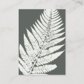 ファーンモダンボタミニマルニカルウッドランド結婚ズ エンクロージャーカード (裏面)