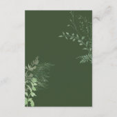 ファーン素朴グリーンリーフエメラルドグリーン詳細 エンクロージャーカード (裏面)