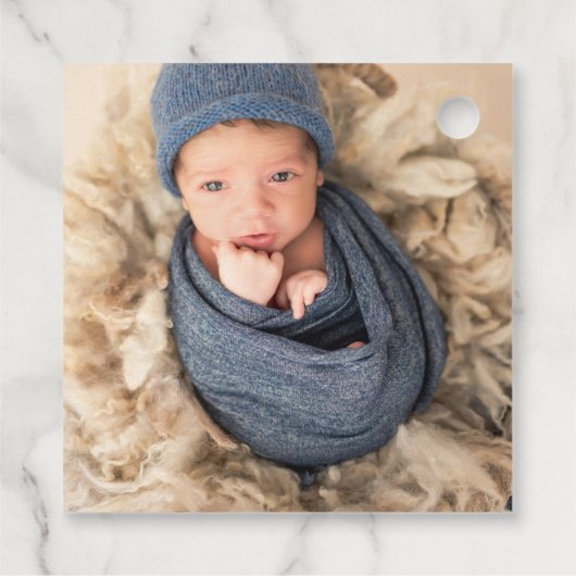 ファーン素朴グリーンリー |バプテスマメッセージカード フェイバータグ (裏面)