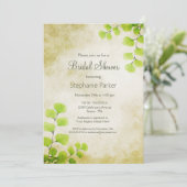 ファーン素朴リーフブライダルシャワー 招待状 (スタンド正面)