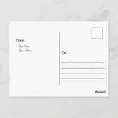 ファーン結婚グリーンリングや輪の結婚ありがとうはがき ポストカード (裏面)