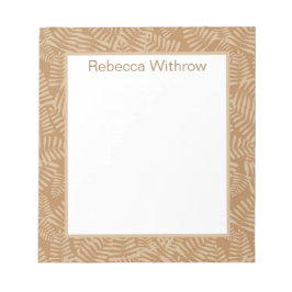 ファーン葉ズラクメルメモ帳 ノートパッド