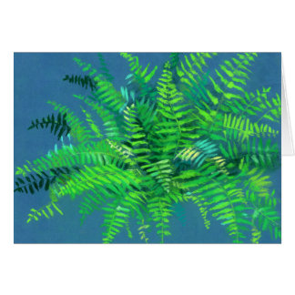 ファーン葉デザイン、フローラ、緑、青と緑