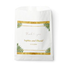 ファーン魅力的離れズゴールドフォイル結婚ズカスタム