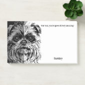 ファー実在、あなたは手の周りに驚く!犬名 ポストイット (オフィス)