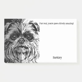 ファー実在、あなたは手の周りに驚く！犬名 ポストイット