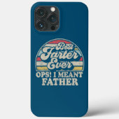 ファー最高のターOops私は父のレトロスタイルを意味した Case-Mate iPhoneケース (裏面)