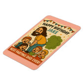 ファー最高のティングパパエバー誕生日 マグネット (左側)