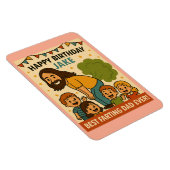 ファー最高のティングパパエバー誕生日 マグネット (右側)