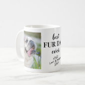 ファー最高のパパエバーフォト コーヒーマグカップ (正面左)