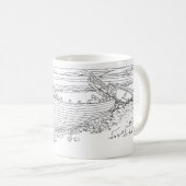 ファー湾の難破船 スコットランド コーヒーマグカップ (正面右)