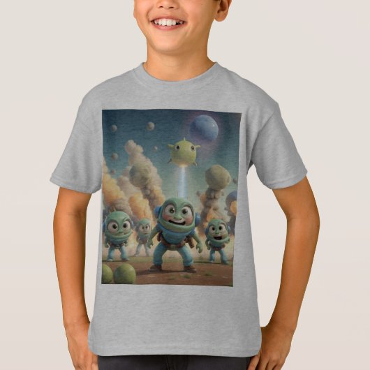 ファー笑わされるティングエイリアンTシャツ Tシャツ (正面)