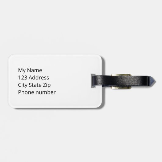 ファー買を使わない ラゲッジタグ (裏面横)