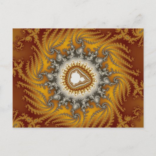 ファー – フラクタルポストカード ポストカード (正面)