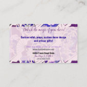 ファ日本のン伝統的アートイベントショップ 名刺 (裏面)