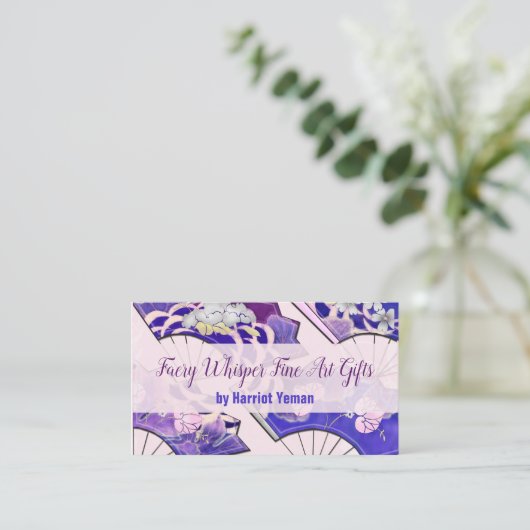 ファ日本のン伝統的アートイベントショップ 名刺 (スタンド正面)