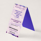 ファ日本のン伝統的アートイベント 名刺 (裏面)