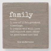 ファ素朴ミリの木目定義 ストーンコースター (正面)