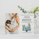ファ素朴ームハウスのクリスマス妊娠告知 シーズンカード (スタンド正面)