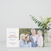 ファ素朴ームハウスウッドフォスタイリッシュトクリスマス シーズンカード (スタンド正面)