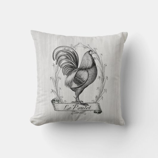 ファ素朴ームハウスカントリーフランスのハンドドロー クッション (正面)