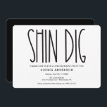 ファ素朴ームハウス誕生日パーティーの招待おもしろい状 招待状<br><div class="desc">この田舎の農家のデザインは、薄いよくはしゃぐフォントと白ミニマル黒のカラーパレットが特徴です。コレクション全体を参照してから、一致する項目を増やしてください。</div>
