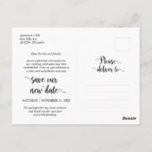 『ファ素朴ーム・ラブ・イズ・ペイティア結婚』延期 ポストカード (裏面)