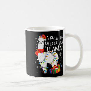 ファ・ラ・ラ・ラマ クリスマス おもしろ ラマ好き Xmas P コーヒーマグカップ