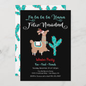 ファ・ラ・ラ ラマ フェリス ナビダー パーティー ご招待 シーズンカード (正面/裏面)