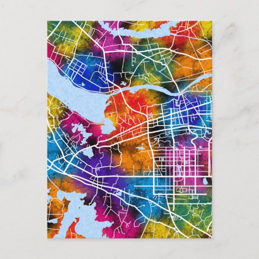 フアイナン中国シティマップ ポストカード (正面)