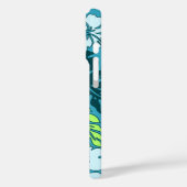 フアキニベイハワイアンハイビスカスフローラティール（緑がかった色） Case-Mate iPhoneケース (裏面 / 左)