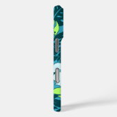 フアキニベイハワイアンハイビスカスフローラティール（緑がかった色） Case-Mate iPhoneケース (裏面 / 右)